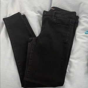 American eagle black stretch jeans size 10